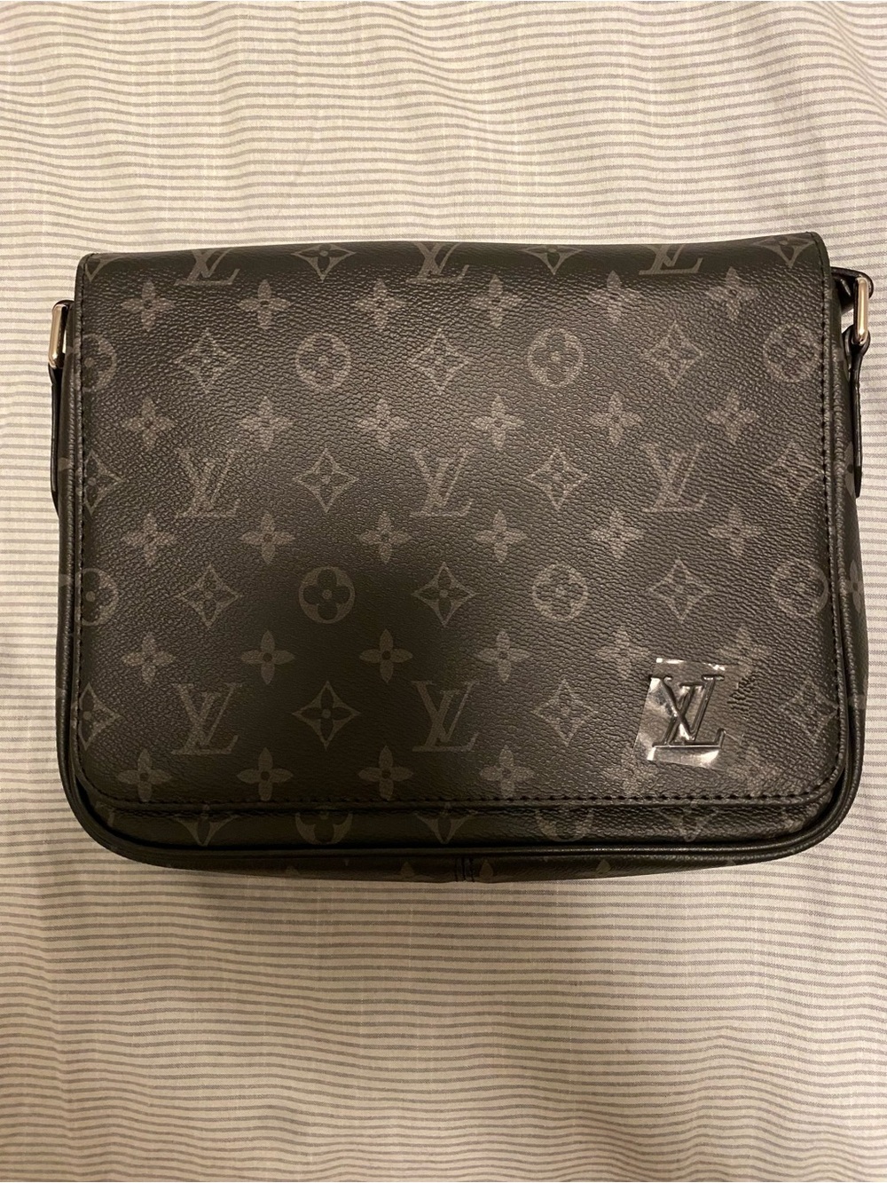 Louis Vuitton Monogram Eclipse Gray and Black Crossbody Bag